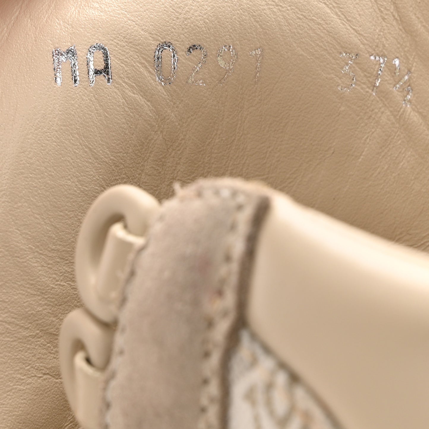 Suede Calfskin Jacquard Since 1854 Laureate Platform Desert Boots 37.5 Beige