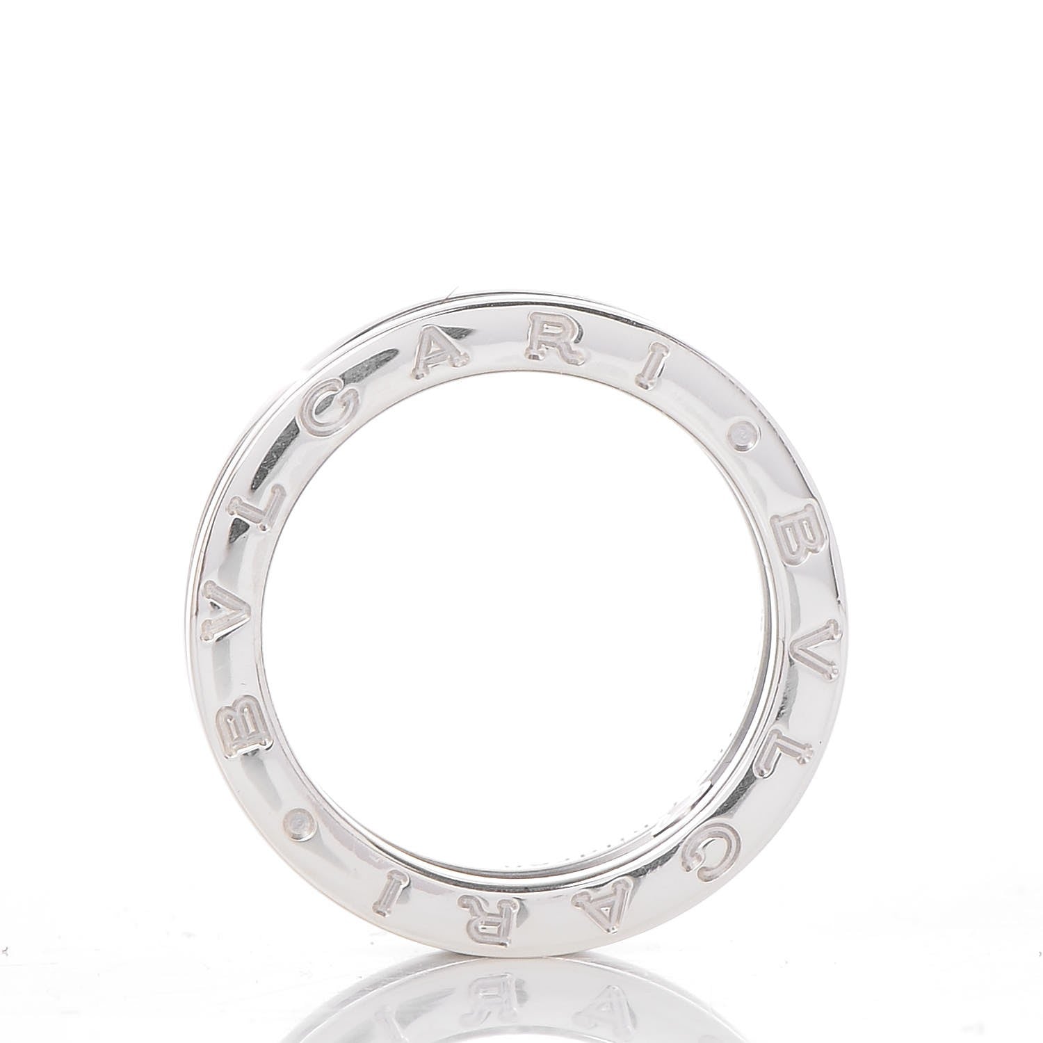 Bulgari Sterling Silver Ceramic Save The Children One-Band Ring 54 7 3 of 4