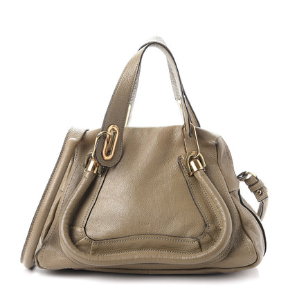 Chloe Calfskin Small Paraty Barbour Khaki 1 of 16