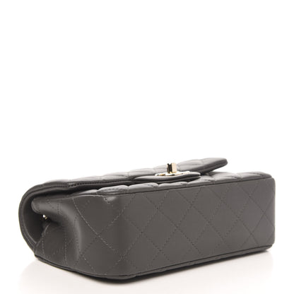 Chanel Lambskin Quilted Mini Rectangular Flap Grey 4 of 11