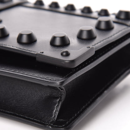 Prada City Calfskin Cahier Studded Mini Bag Black 10 of 13