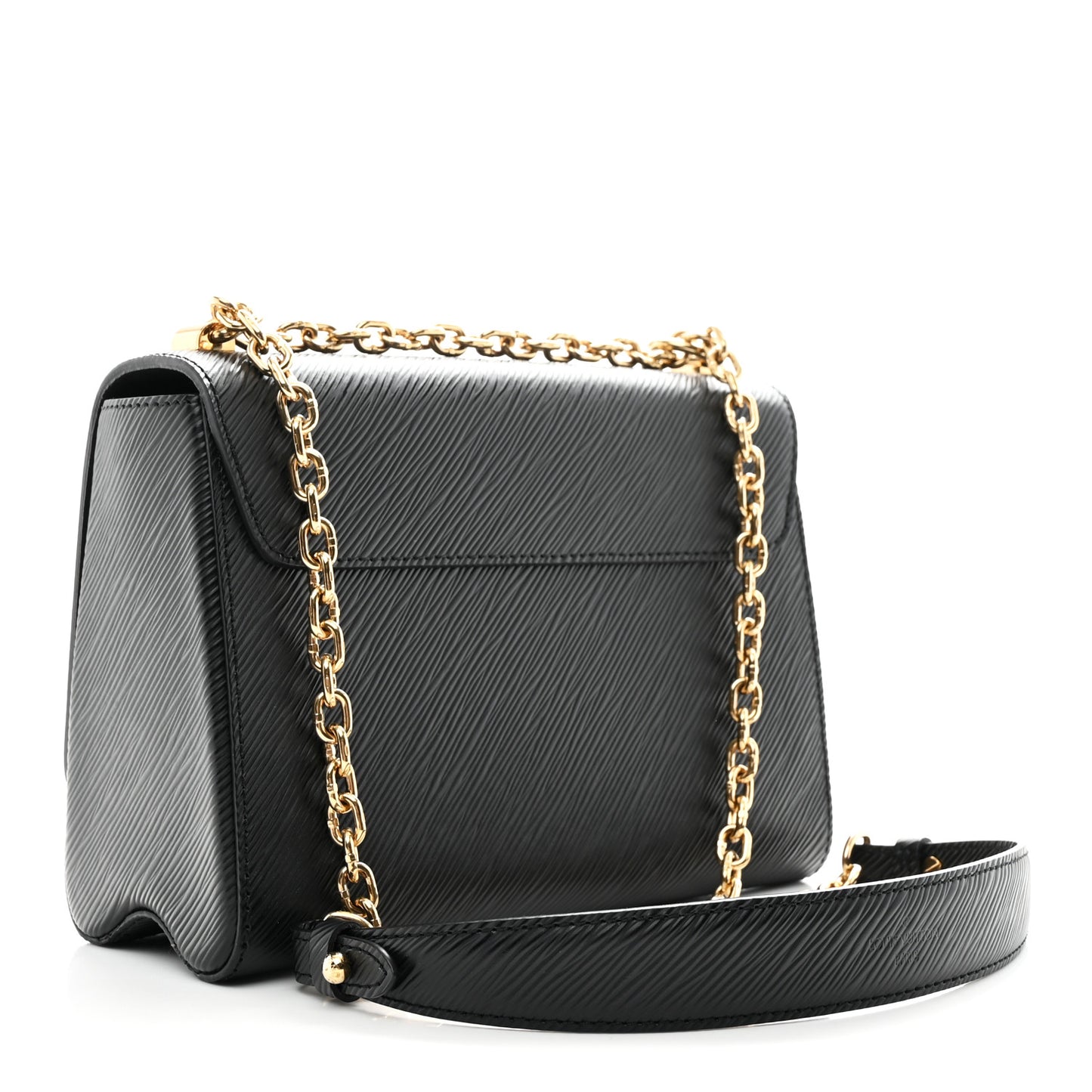 Epi Sequins Twist Shoulder Bag MM Black
