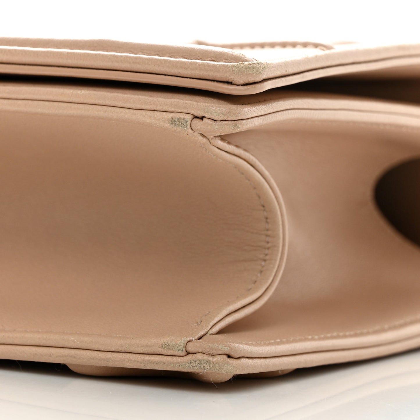 Lambskin Medium Diorama Flap Bag Nude