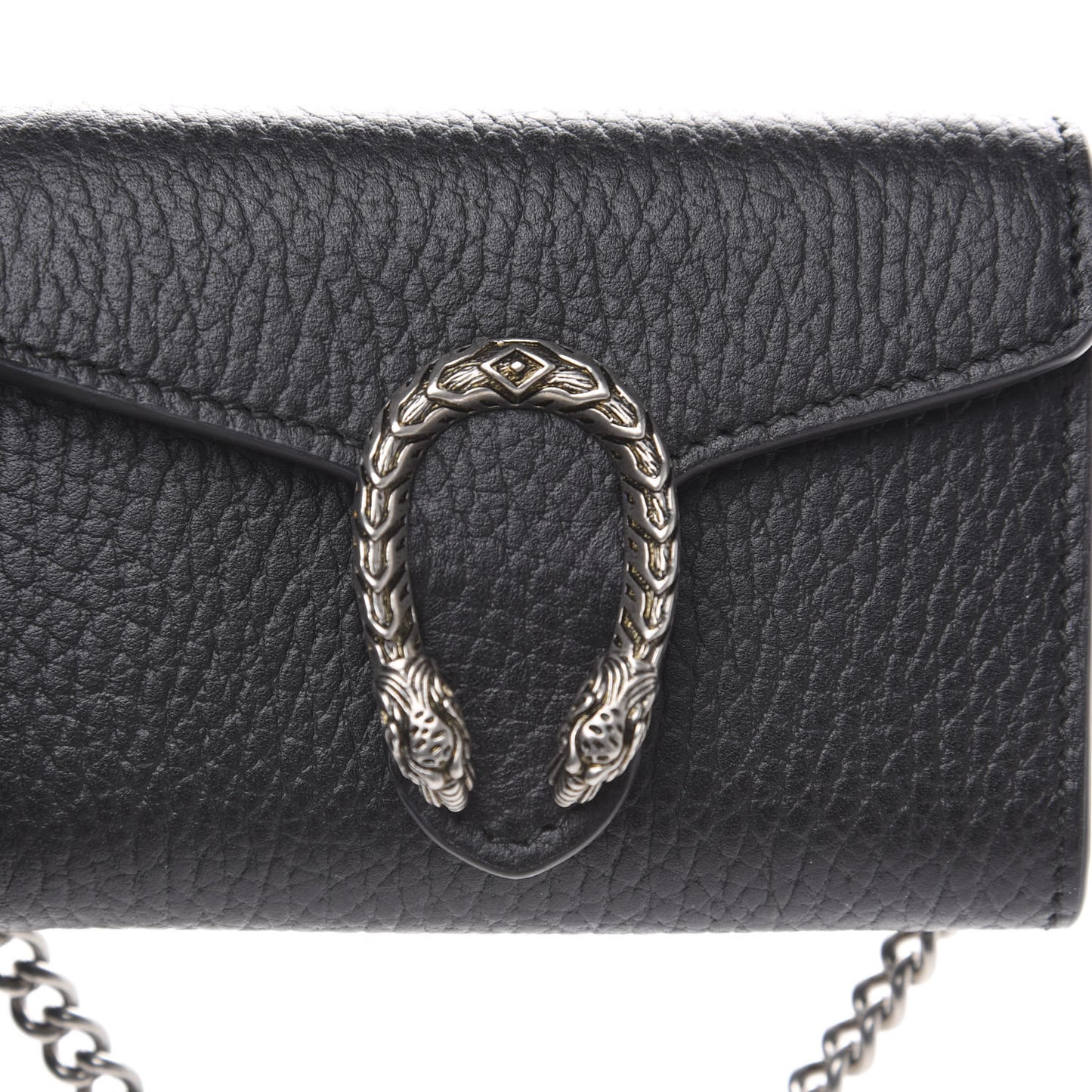 Calfskin Dionysus Coin Purse Black