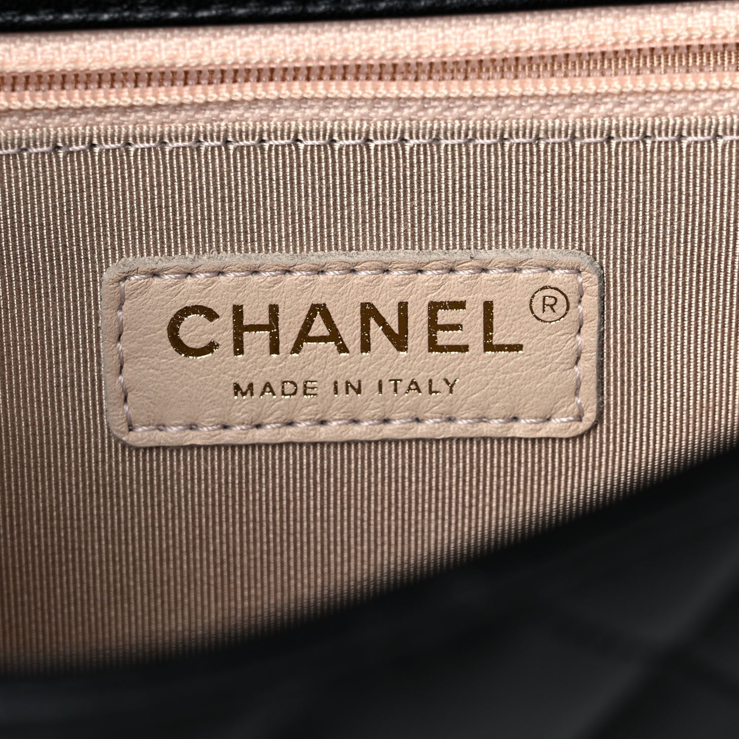 Chanel Goatskin Quilted Pearl Chain Flap Bag Black 4 of 14