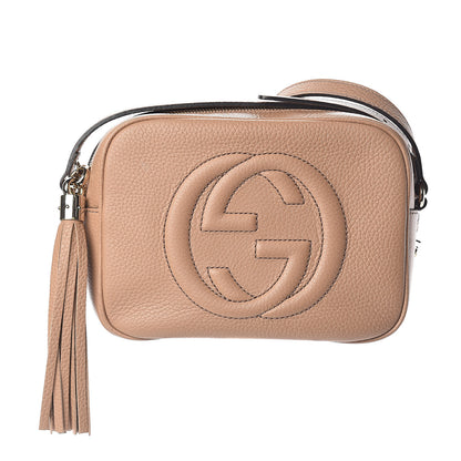 Gucci Pebbled Calfskin Small Soho Disco Bag Rose Beige 1 of 13