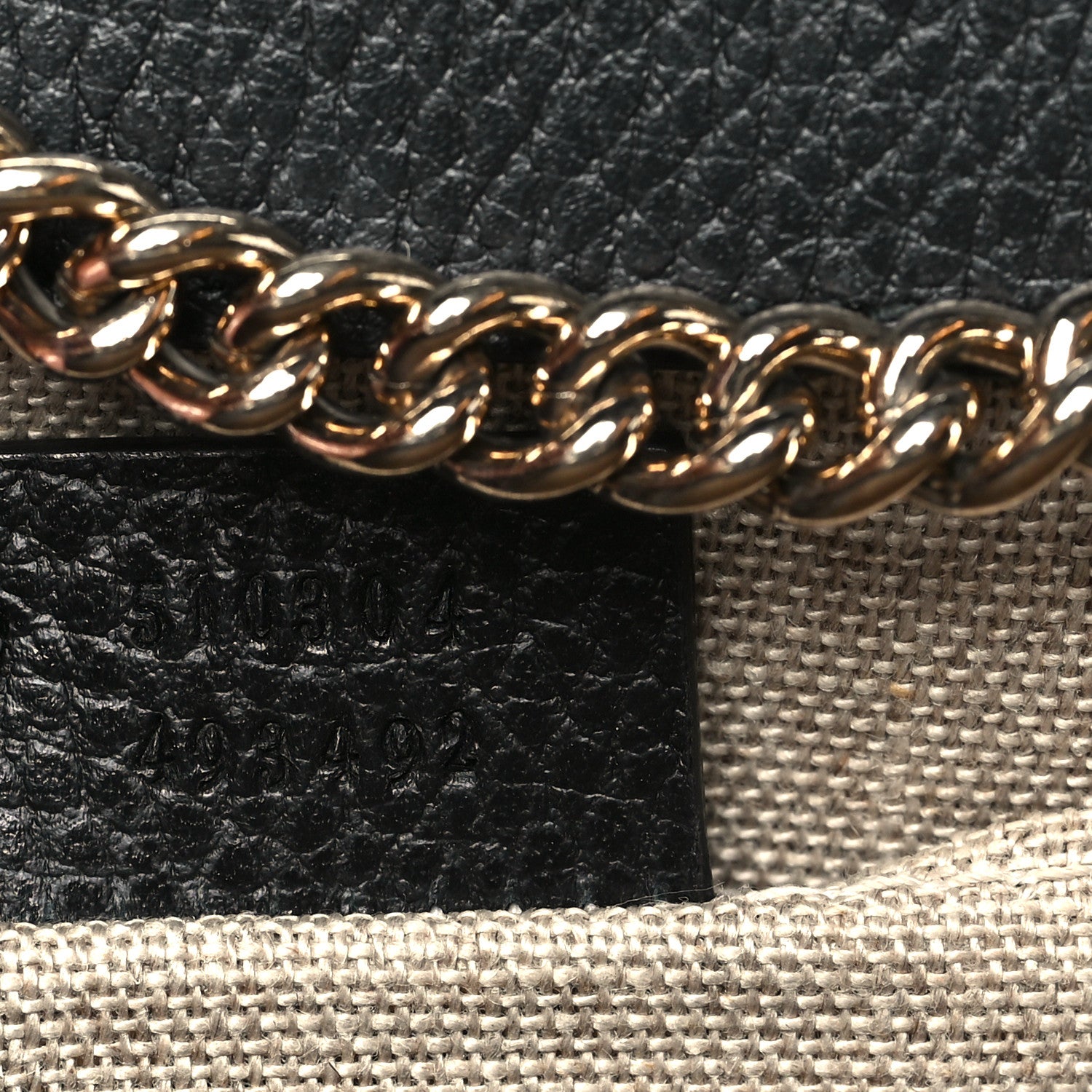 Gucci Dollar Calfskin Small Interlocking G Shoulder Bag Black 7 of 10