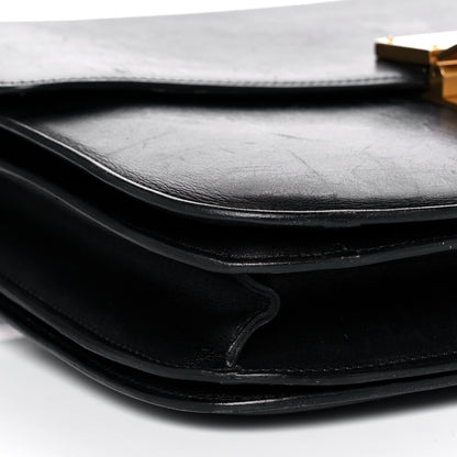 Celine Liege Calfskin Large Classic Box Flap Bag Black 10 of 16