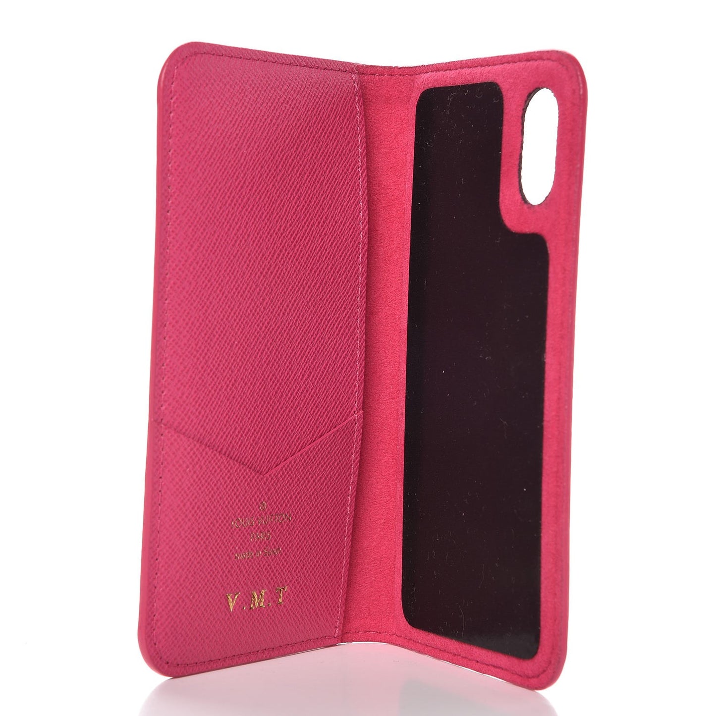 Monogram iPhone X Folio Case Rose Pop