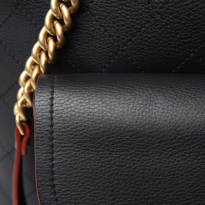 Chanel Calfskin Stitched Archi Chic Large Tote Black 11 of 12
