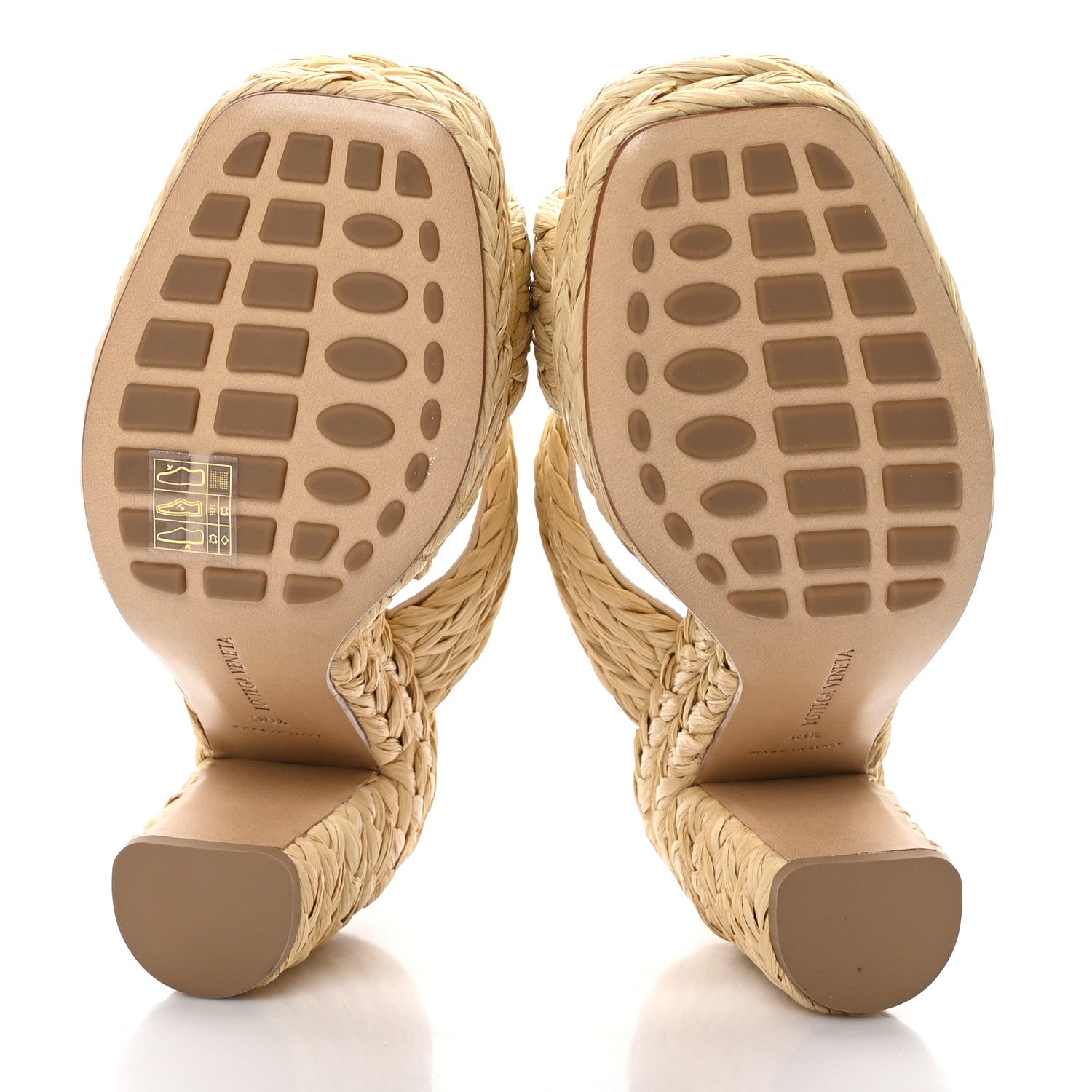 Bottega Veneta Trinity Weave Canalazzo Sandals 38.5 Cane Sugar 5 of 7