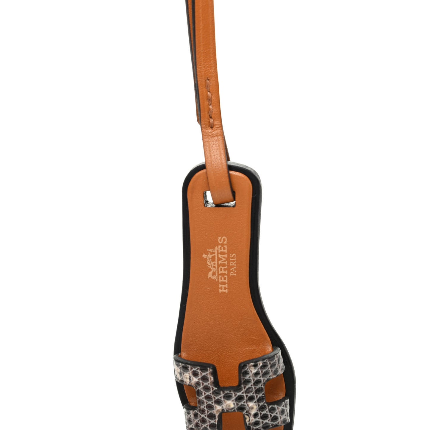Lizard Butler Calfskin Hunter Oran Nano Bag Charm Ombre