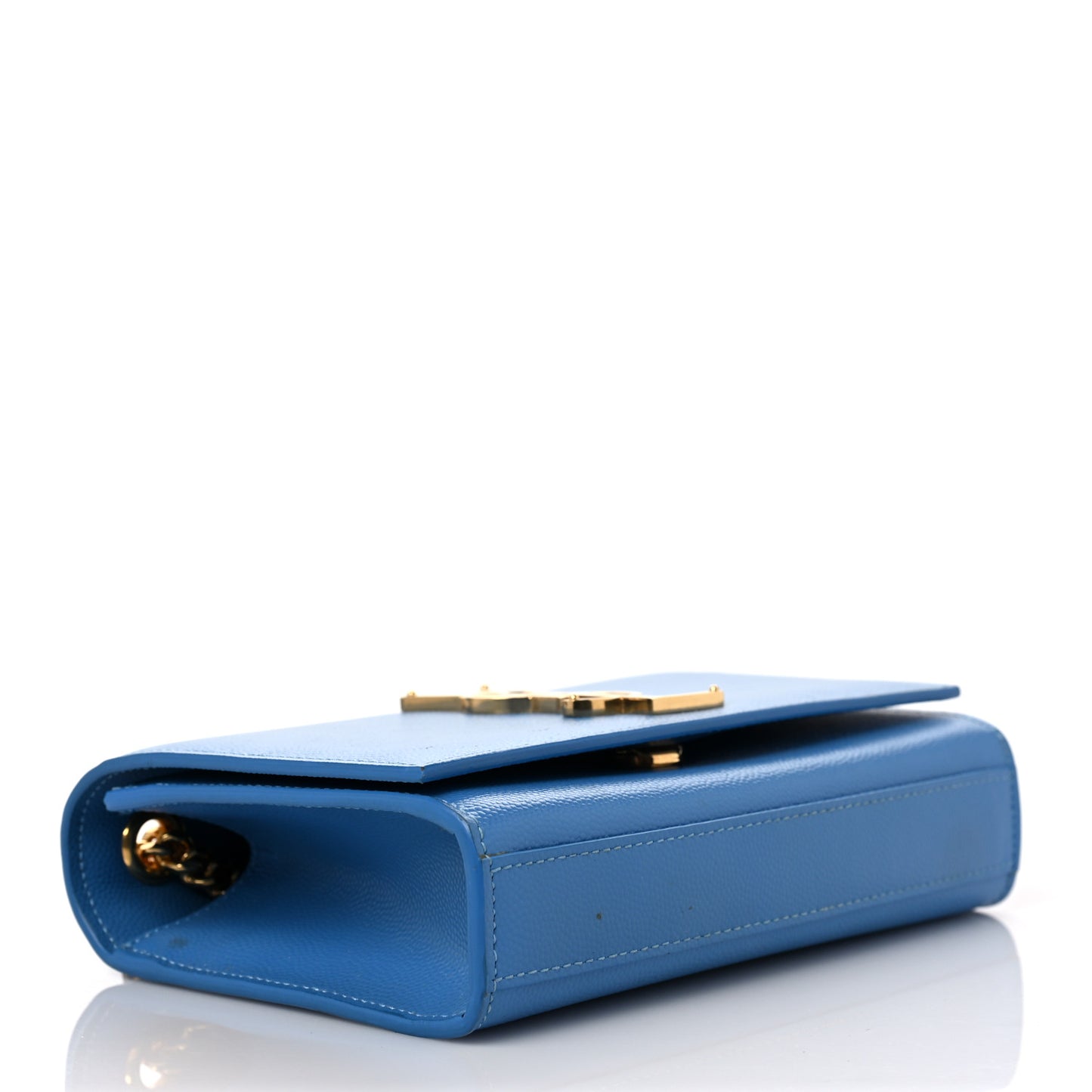 Grain De Poudre Small Classic Monogram Kate Satchel Blue Clair