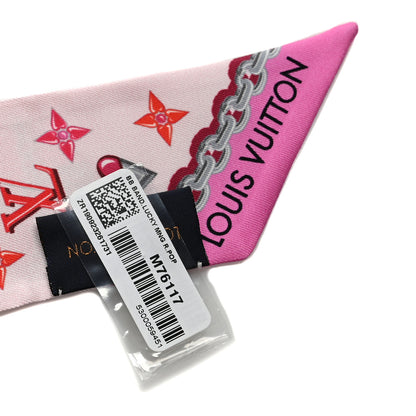 Louis Vuitton Silk Lucky Monogram BB Bandeau Rose Pop 3 of 3