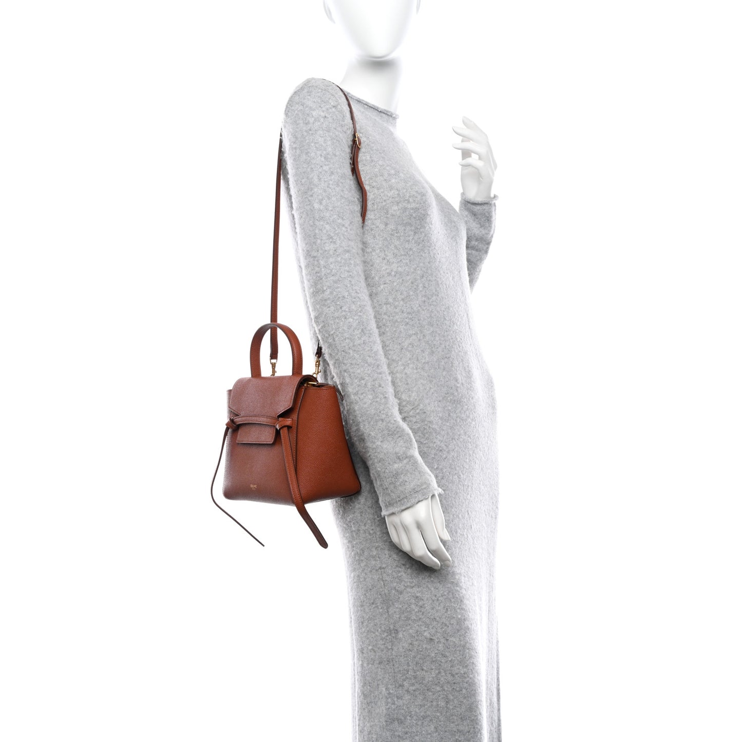 Grained Calfskin Nano Belt Bag Caramel