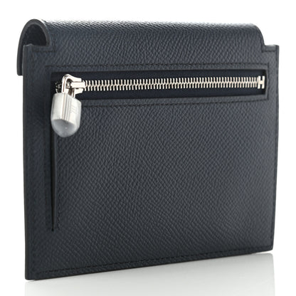Hermes Epsom Kelly Pocket Compact Wallet Bleu Indigo 3 of 7