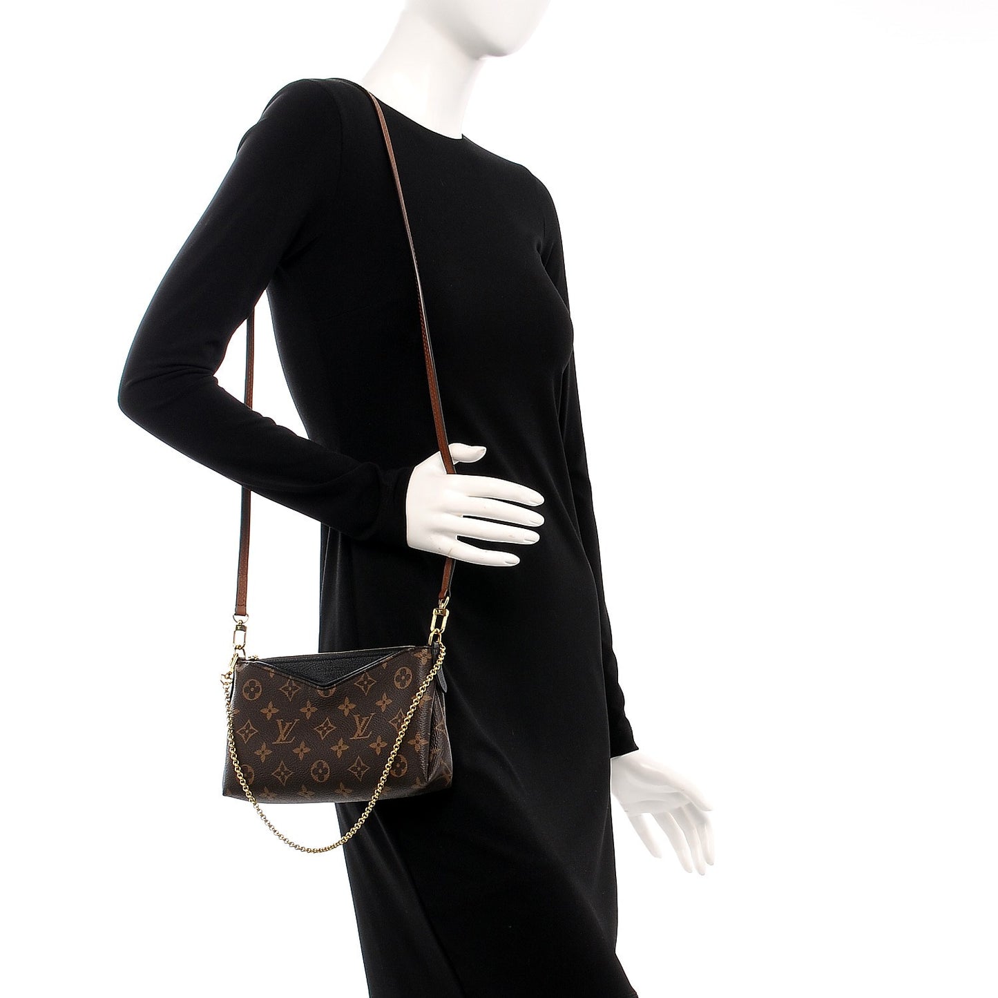 Monogram Pallas Clutch Black