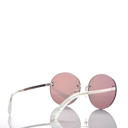 Chanel Mirrored Round Sunglasses 4216 Red 4 of 8