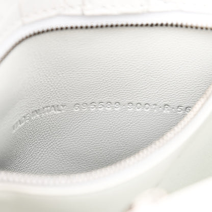 Balenciaga Shiny Super Supple Calfskin Crocodile Embossed Small XX Bag Optic White 7 of 10