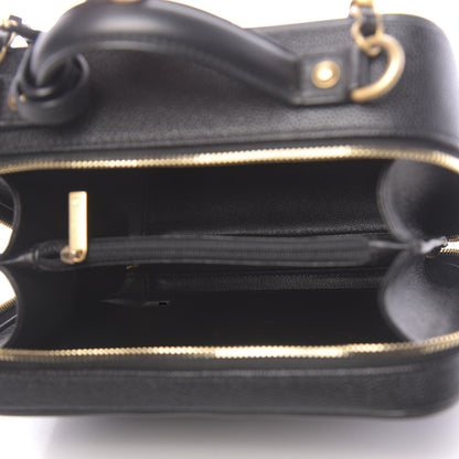 Chanel Caviar Quilted Medium CC Filigree Vanity Case Black 5 of 11