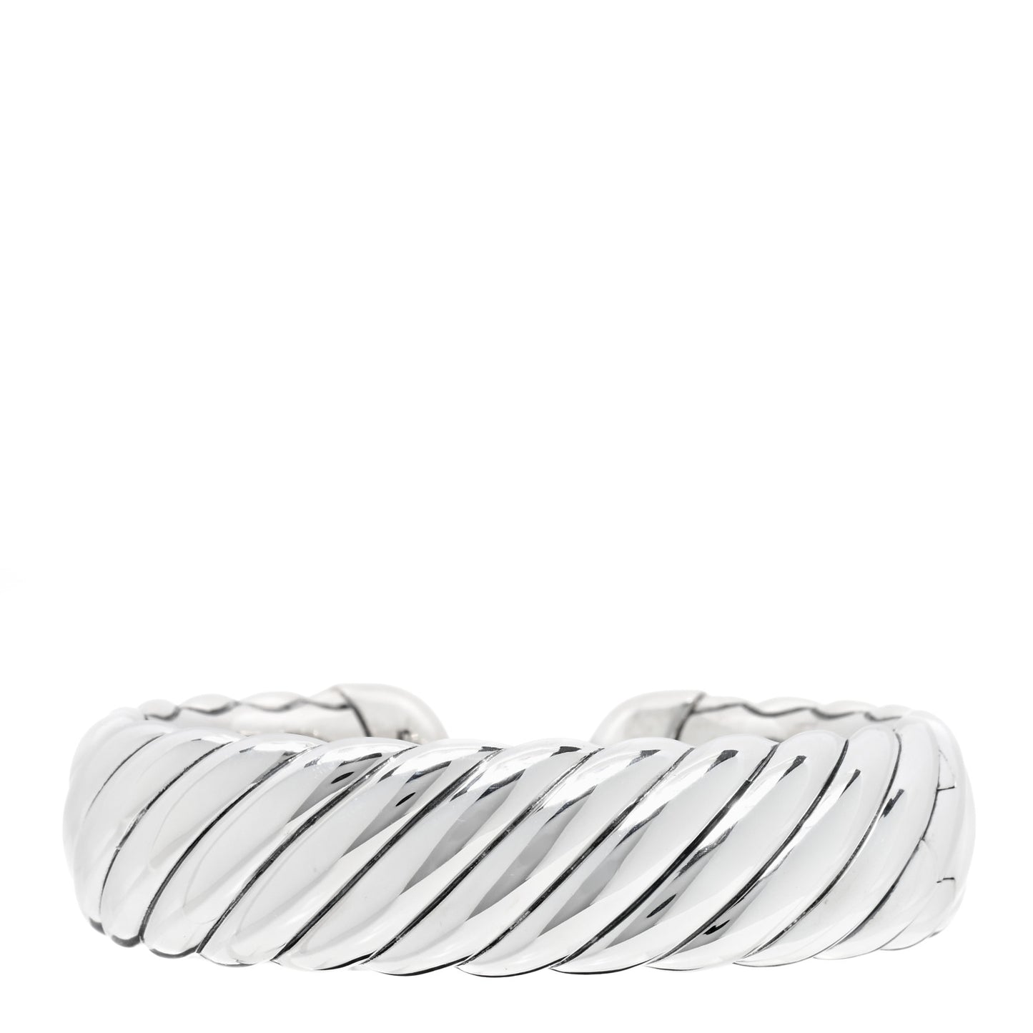 Sterling Silver Diamond 17mm Waverly Bracelet
