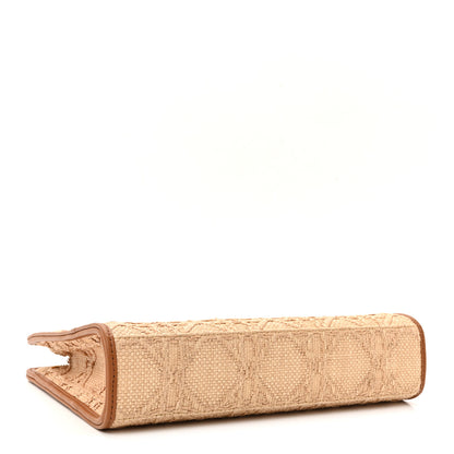 Christian Dior Raffia Cannage 30 Montaigne Dea Pouch Natural 3 of 8