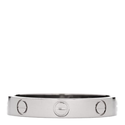 Cartier 18K White Gold 3.5mm LOVE Wedding Band Ring 59 8.75 1 of 5