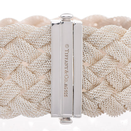 Tiffany Sterling Silver Somerset Braided Bracelet 4 of 6