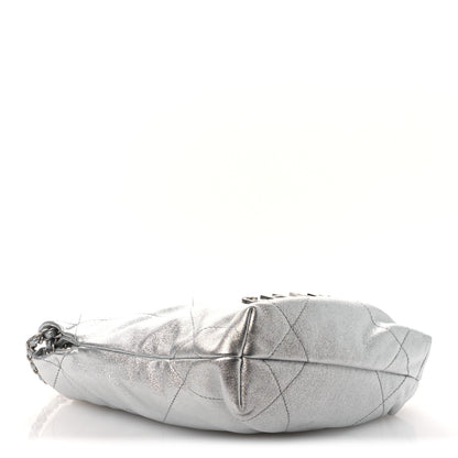 Chanel Metallic Lambskin Quilted Mini Chanel 22 Silvery 4 of 10
