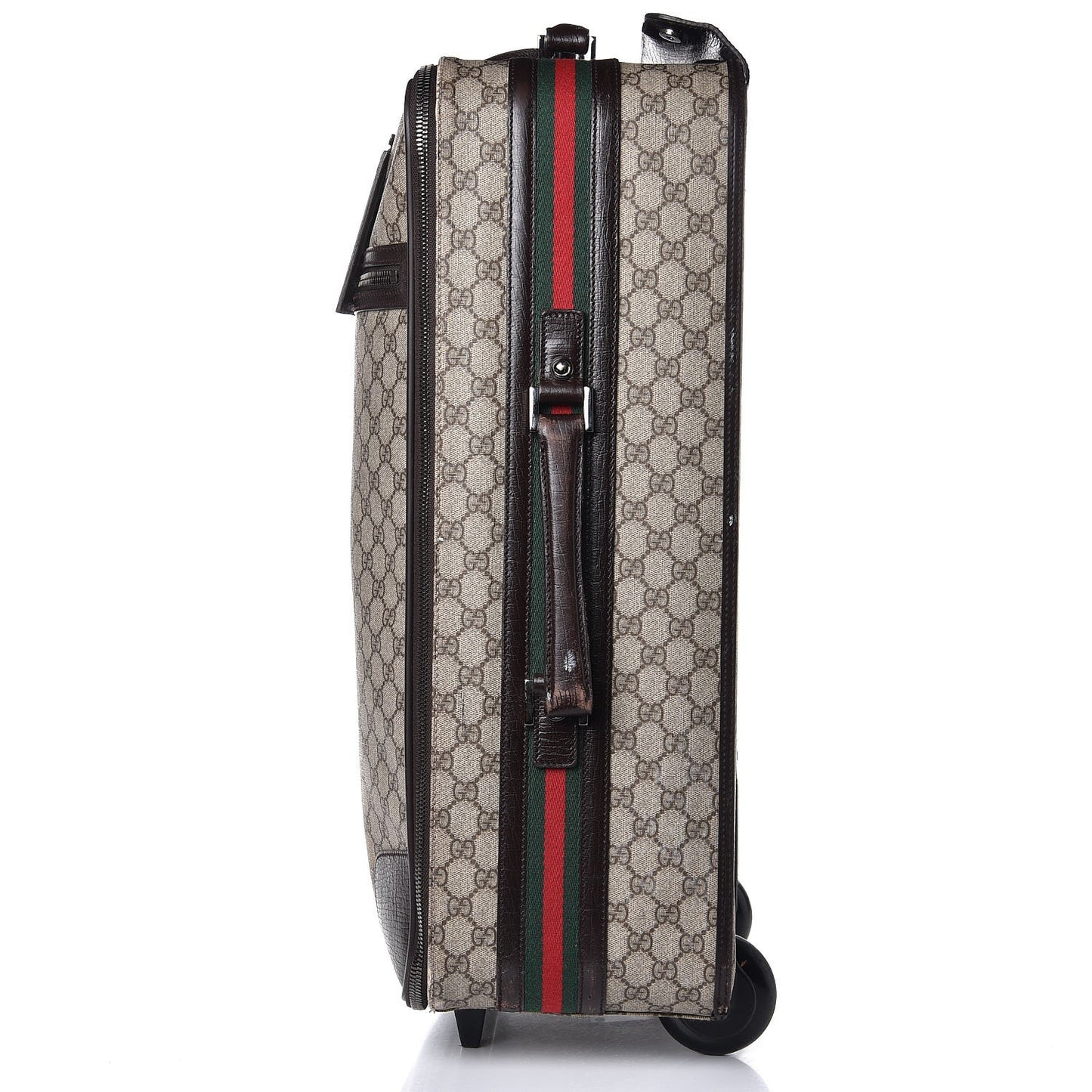 GG Plus Monogram Small Web Trolley Brown