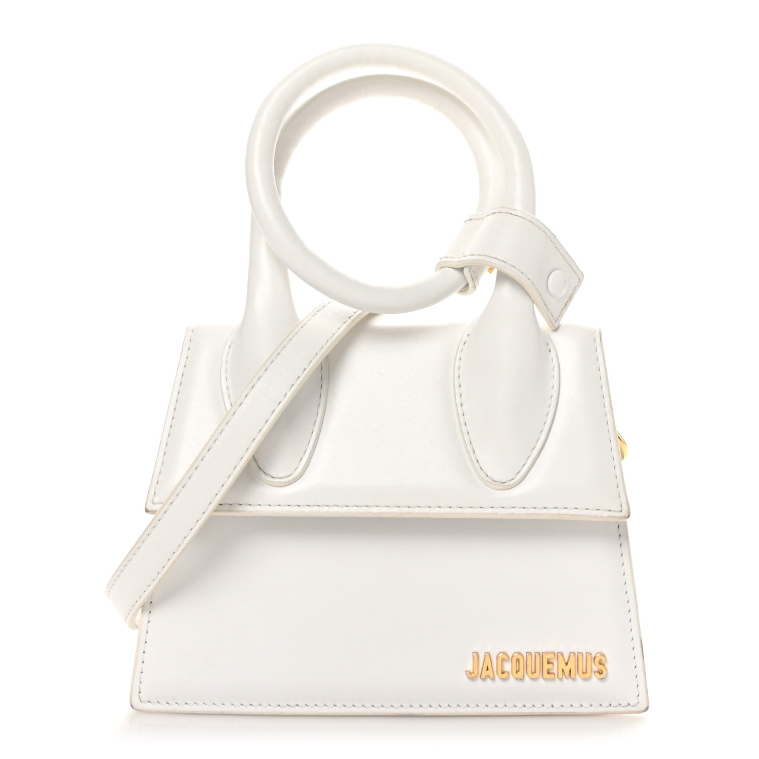 Jacquemus Smooth Calfskin Le Chiquito Noeud White 1 of 9