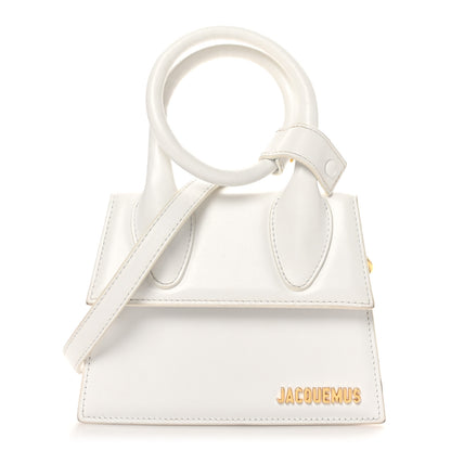 Jacquemus Smooth Calfskin Le Chiquito Noeud White 1 of 9