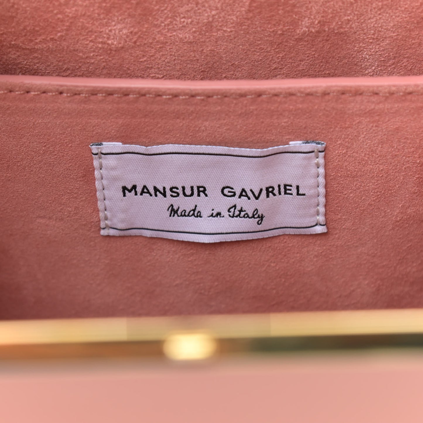 Patent Calfskin Elegant Top Handle Bag Blush