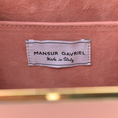 Mansur Gavriel Patent Calfskin Elegant Top Handle Bag Blush 6 of 10