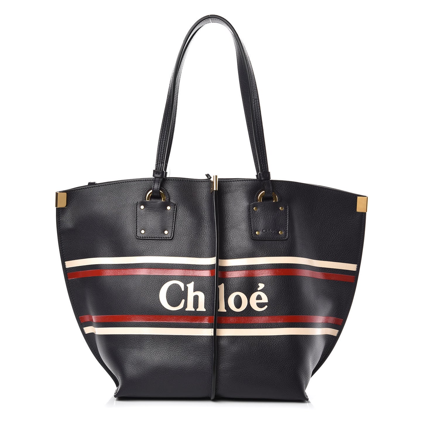 Smooth Calfskin Medium Vick Tote Full Blue