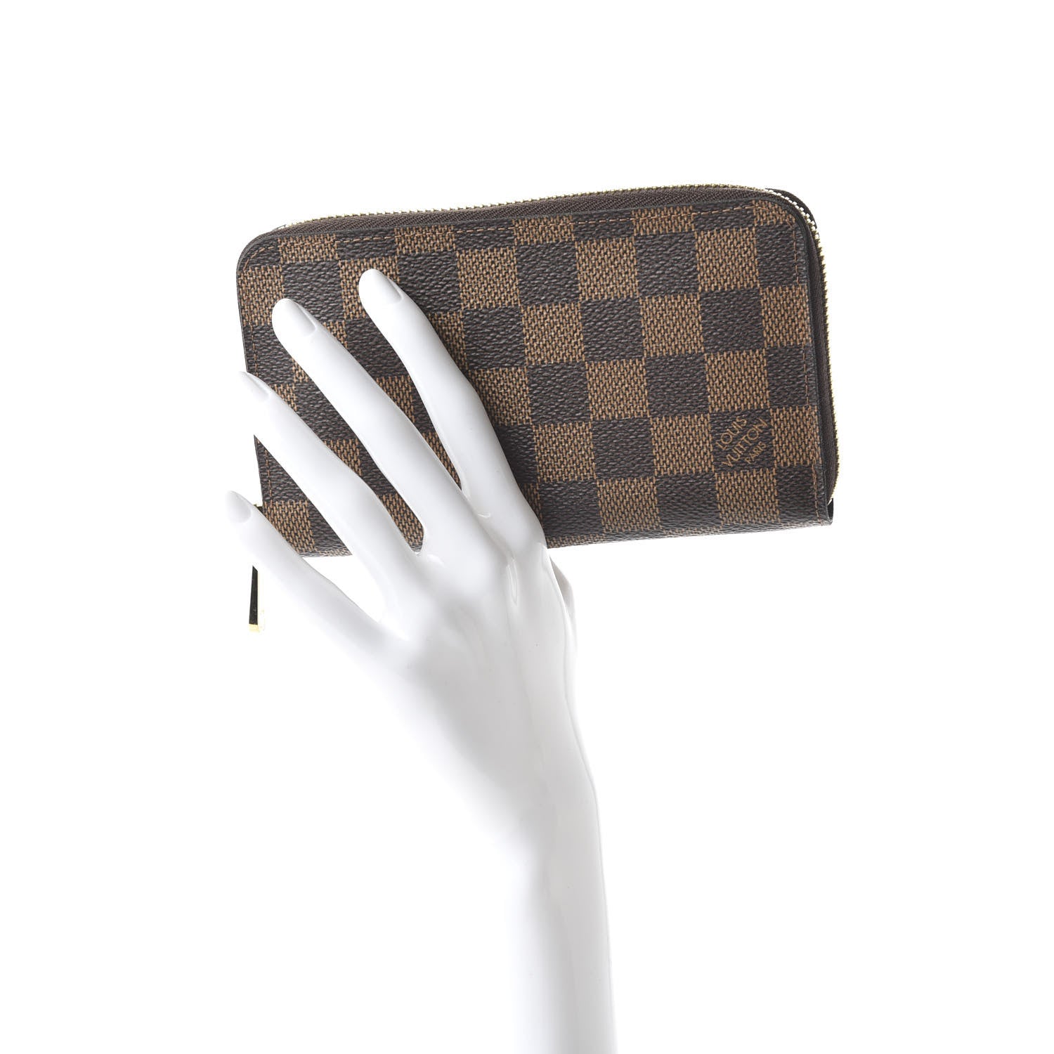 Louis Vuitton Damier Ebene Zippy Compact Wallet 2 of 9