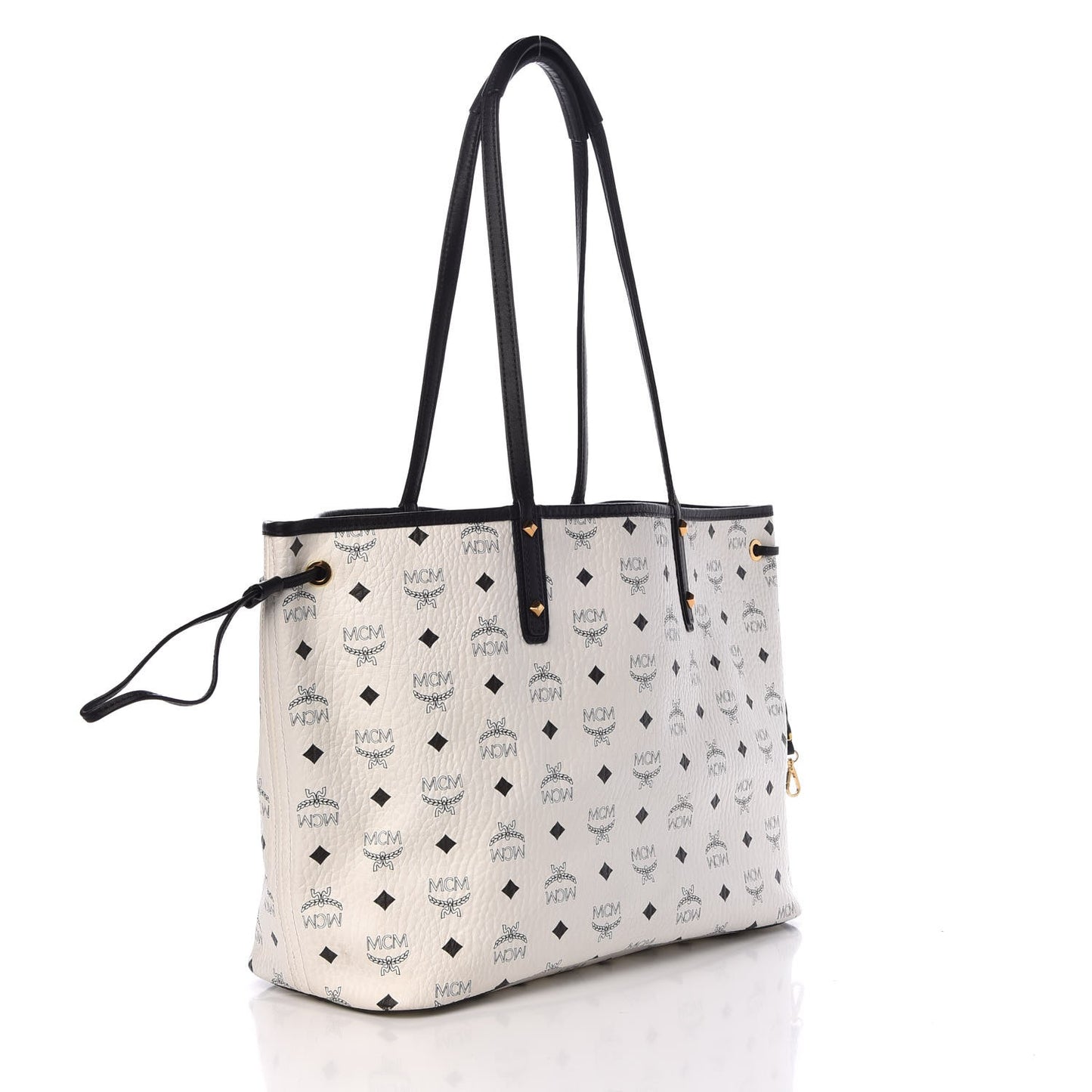 Visetos Medium Project Reversible Shopper Tote White