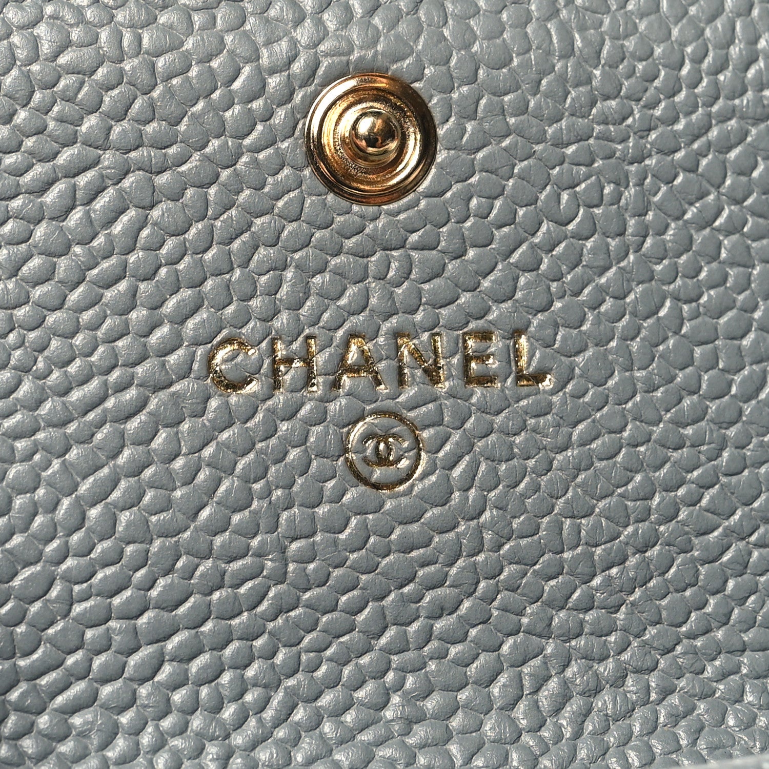 Chanel Caviar Quilted Boy Flap Card Holder Grey 6 of 9