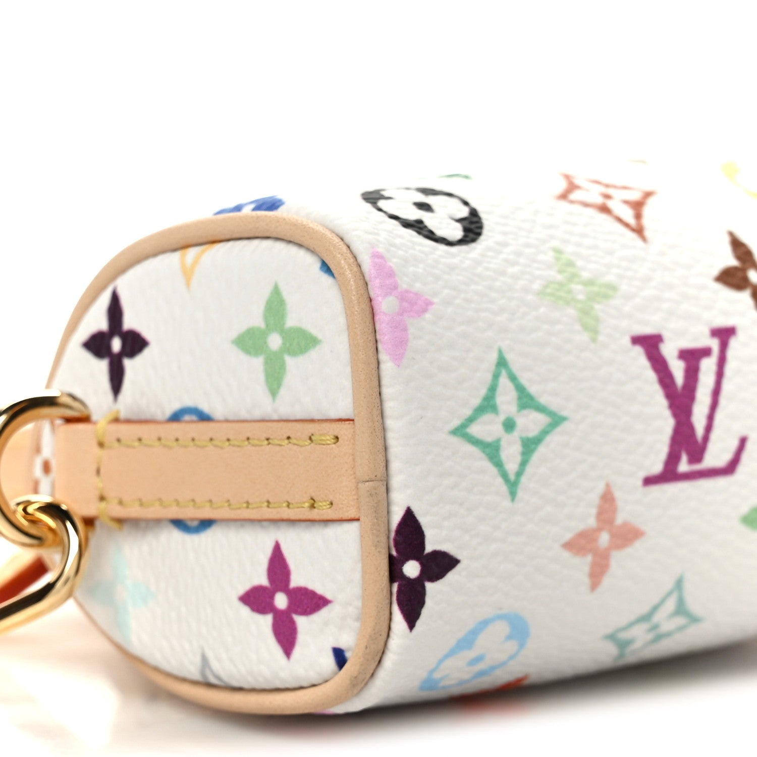 Louis Vuitton LV X TM Monogram Micro Speedy Bag Charm White 8 of 10
