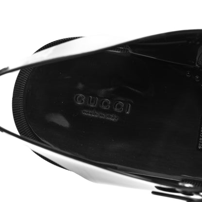 Gucci Shiny Rubber Mens Double G Buckle Strap Sandals 9 Black 7 of 8