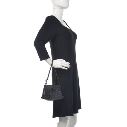 Bottega Veneta Nappa Intrecciato Mini Shoulder Bag Black 2 of 16