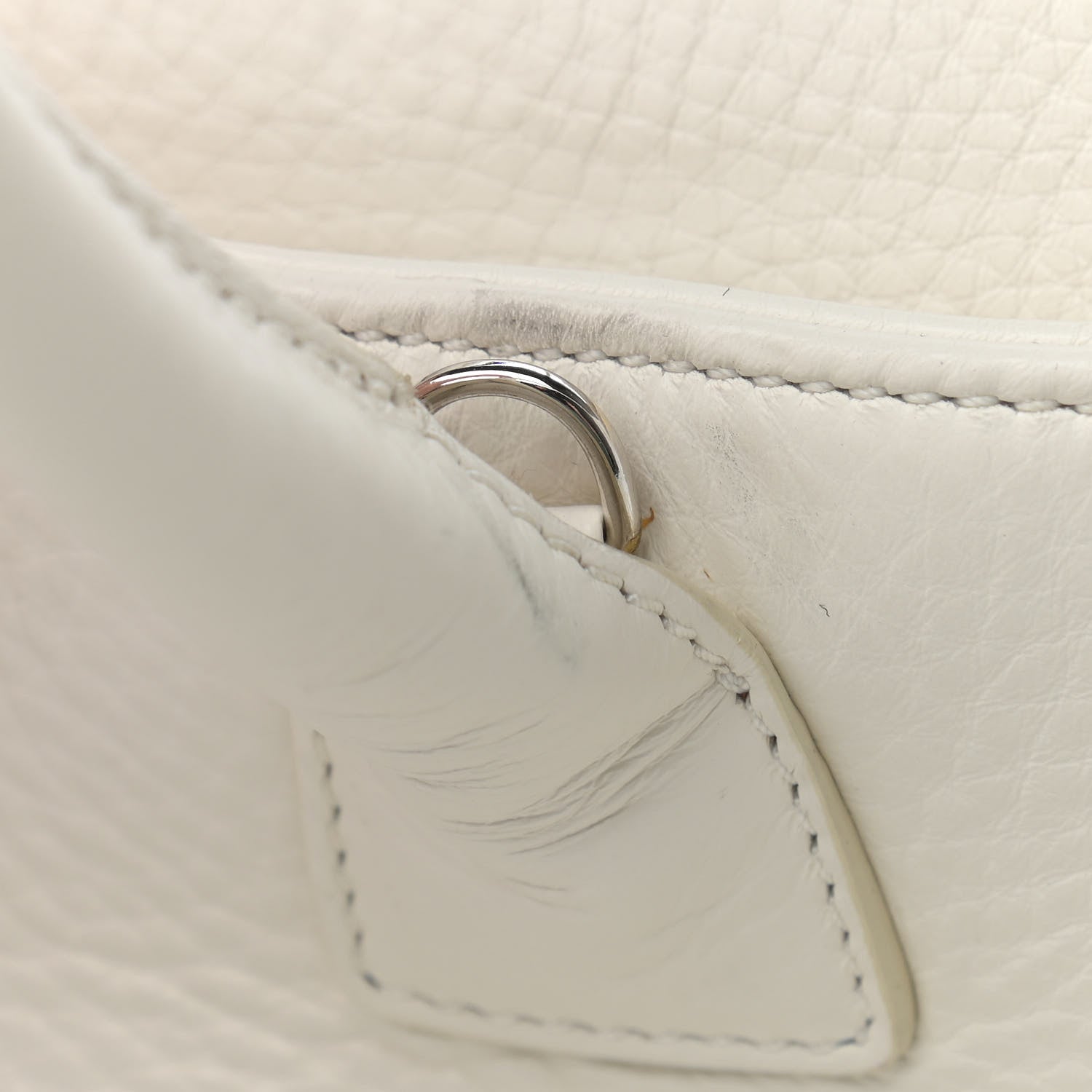 Chanel Calfskin Cerf Executive Shopper Tote White 13 of 14