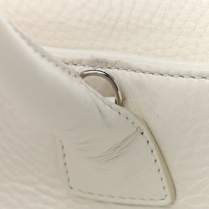 Chanel Calfskin Cerf Executive Shopper Tote White 13 of 14