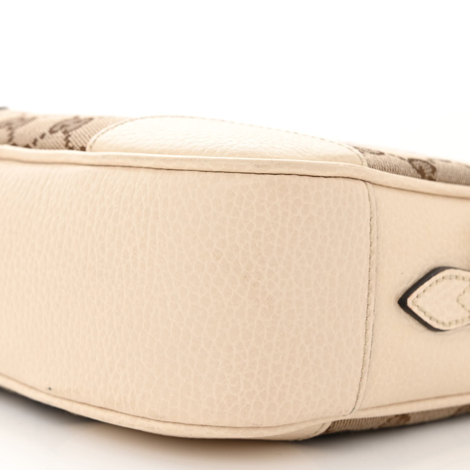 Gucci Monogram Dollar Calfskin Mini Bree Messenger Bag Beige Ebony Avoire 10 of 13