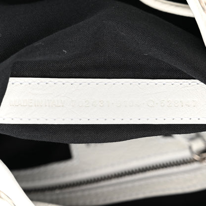 Balenciaga Agneau Arena Le Cagole Bucket Bag XS Optic White 7 of 13