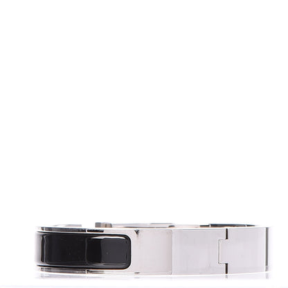 Hermes Enamel Narrow Clic Clac H Bracelet GM Black 3 of 5