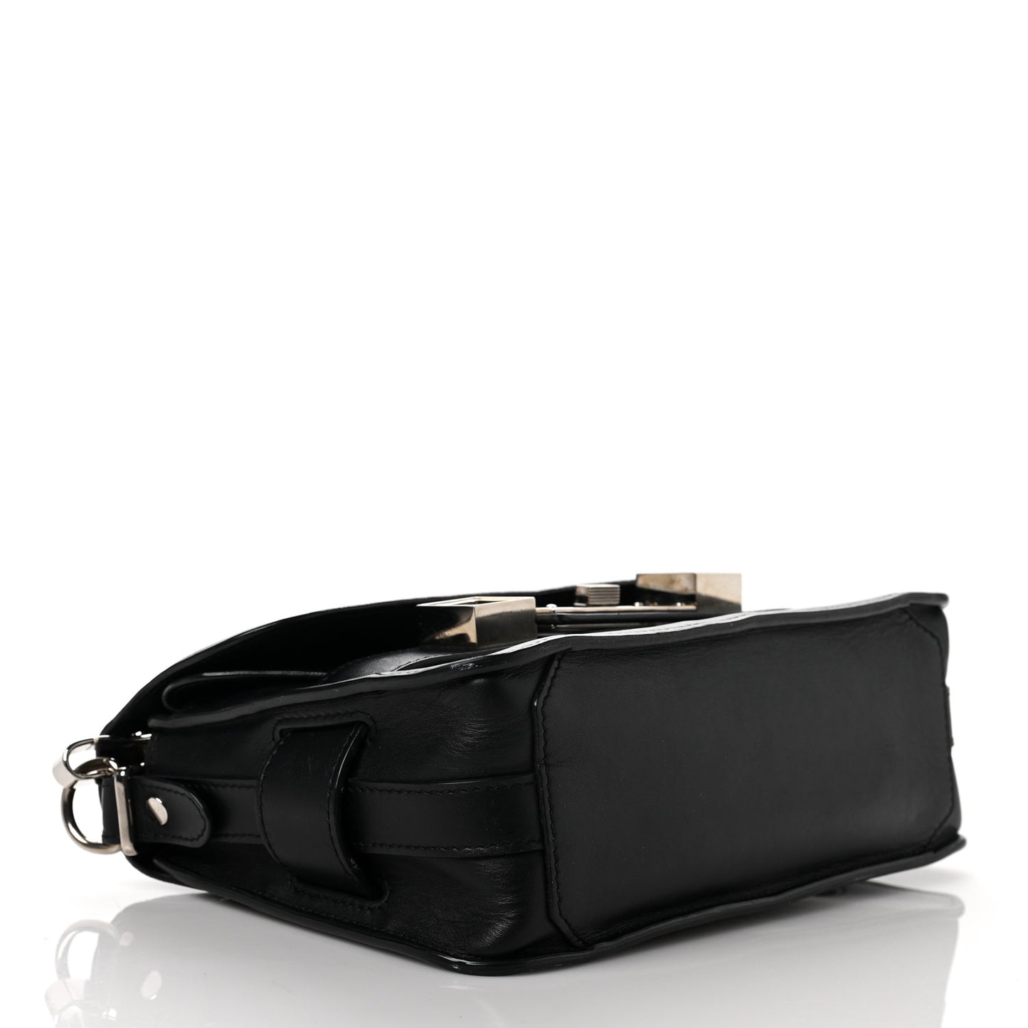 Calfskin Mini PS11 Classic Shoulder Bag Black