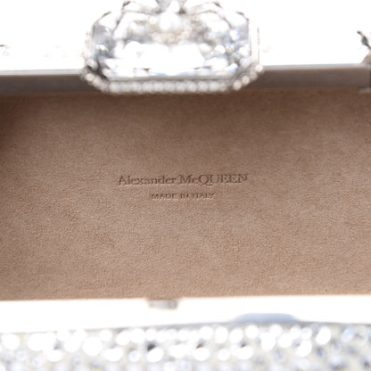 Alexander McQueen Crystal Spider Box Chain Clutch Silver 5 of 9