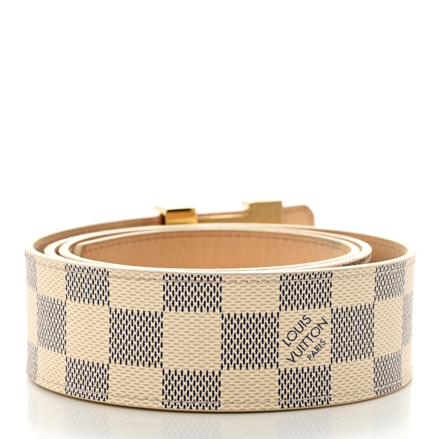 Louis Vuitton Damier Azur LV Initiales Belt 90 36 2 of 9
