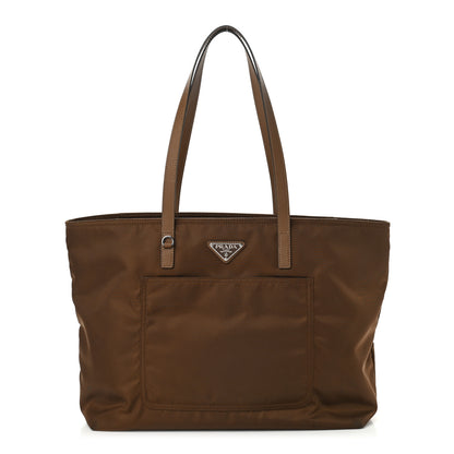 Prada Tessuto Nylon Saffiano Shopping Tote Corinto 1 of 9